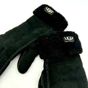 UGG Black Suede Gloves